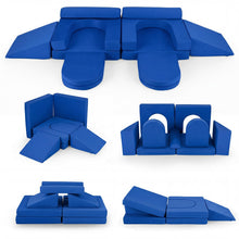 Load image into Gallery viewer, 10 PCS Modular Kids Play Sofa, Convertible Sofa Foam Couch