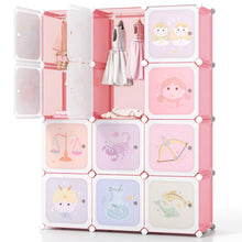 Load image into Gallery viewer, Cartoon Clothes Closet with Hanging Section