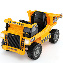 Load image into Gallery viewer, 12V Kids Ride On Car, Children Electric Construction Vehicle with Remote Control