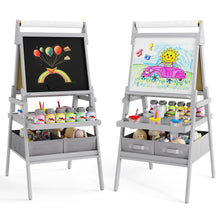 Load image into Gallery viewer, Wooden Kids Easel, Double Sided Painting Easel