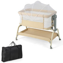 Load image into Gallery viewer, Baby Bassinet with Net with 6 Adjustable Heights