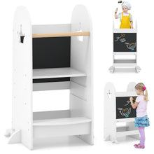 Load image into Gallery viewer, Wooden Kitchen Helper Stand with Adjustable Height