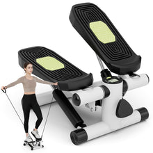 Load image into Gallery viewer, Mini Stepper for Workout, Portable Hydraulic Stepper with Resistance Bands, LCD Monitor