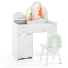 Load image into Gallery viewer, Kids Vanity Table and Chair Set