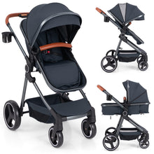 Load image into Gallery viewer, Convertible Baby Stroller with Footmuff and Extendable Canopy