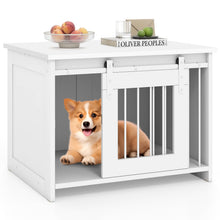 Load image into Gallery viewer, Modern Dog Crate Wooden Dog Cage with Wide Tabletop and Door