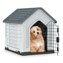 Load image into Gallery viewer, Plastic Dog House with Metal Lockable Door and Air Vents