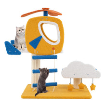 Load image into Gallery viewer, Cat Tree, Small Cat Tower with Sisal Scratching Posts, Helicopter Top Perch