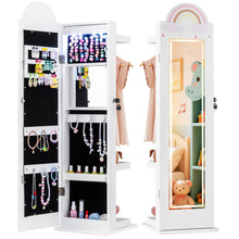 Load image into Gallery viewer, Kids Jewelry Cabinet Standing Children Jewelry Organizer