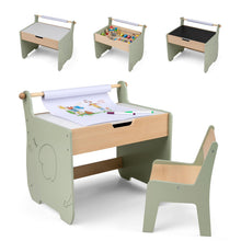Load image into Gallery viewer, Kids Table and Chair Set, Children Activity Desk with Detachable Tabletop