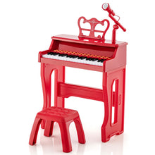 Load image into Gallery viewer, 37-Key Electronic Piano Keyboard with Adjustable Microphone