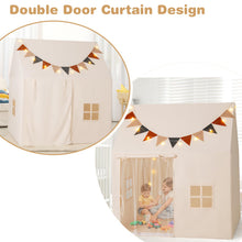 Load image into Gallery viewer, Large Kids Tent, Play Tent with Padded Mat, Globe String Lights