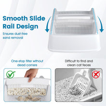 Load image into Gallery viewer, Semi-auto Splash-proof Cat Toilet with Drawer-type Potty Tray