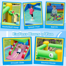 Load image into Gallery viewer, 5 in 1 Kids Bouncy Castle with 680W Blower
