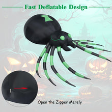 Load image into Gallery viewer, 6FT Halloween Inflatable Spider with LED Lights
