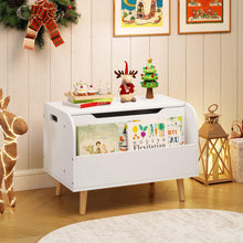 Load image into Gallery viewer, Wooden Toy Box, Kids Storage Chest with Flip-top Lid