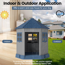 Load image into Gallery viewer, Outdoor Dog House with 2 Windows and Skylight for Small Medium Dogs