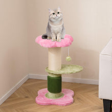 Load image into Gallery viewer, Cute Flower-Themed Kitten Activity Center for Indoor Cats