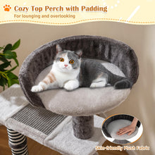 Load image into Gallery viewer, Cat Tree, 93cm Tall Modern Cats Tower with Padded Top Perch