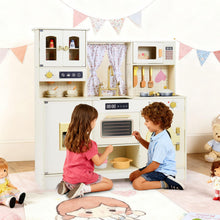 Load image into Gallery viewer, Kids Wooden Kitchen, Pretend Play Kitchen with Stoves