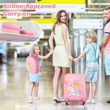 Load image into Gallery viewer, 2 Pieces Kid Luggage Set with 4 Spinner Wheels and Telescopic Handle