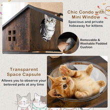 Load image into Gallery viewer, 150CM Cat Tree with Litter Box Enclosure