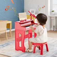 Load image into Gallery viewer, 37-Key Electronic Piano Keyboard with Adjustable Microphone