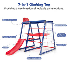 Load image into Gallery viewer, 7 in 1 Kids Heavy Duty Metal Toddler Climber Set