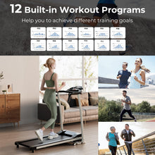Load image into Gallery viewer, 2.0HP Easy Assembly Walking Running Machine with 12 Preset Programs