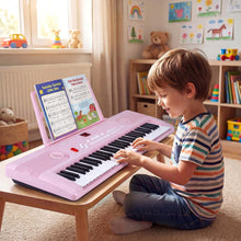 Load image into Gallery viewer, 61 Key Electric Keyboard Piano, Portable Digital Piano with Microphone