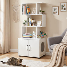 Load image into Gallery viewer, Cat Litter Box Enclosure with 3 Shelves