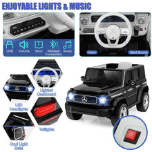 Load image into Gallery viewer, Kids Ride on Car, 12V Licensed Mercedes Benz Toy Car with Remote Control, Music, Horn, Lights, USB