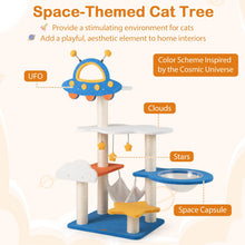 Load image into Gallery viewer, Cat Tree, 124cm Tall Multi-level Cat Tower with Sisal Scratching Posts