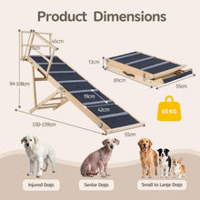 Load image into Gallery viewer, Foldable Dog Ramp with Non-slip Carpet and Removable Side Rails