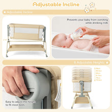 Load image into Gallery viewer, Baby Bassinet with Net with 6 Adjustable Heights