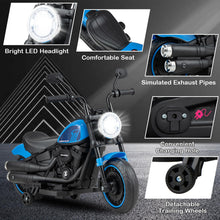 Load image into Gallery viewer, Kids Ride On Motorcycle, 6V Children Electric Motorbike with Training Wheels