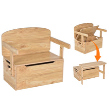 Load image into Gallery viewer, 3-in-1 Kids Table and Chair Set with Toy Storage Box