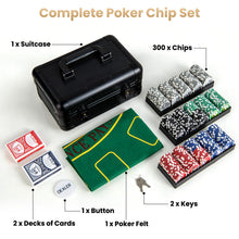 Load image into Gallery viewer, Poker Chip Set, Casino Poker Chips (300 PCS)