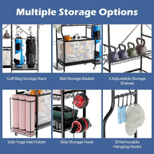 Load image into Gallery viewer, Garage Sports Equipment Organizer