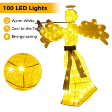 Load image into Gallery viewer, 5FT Pre-Lit Christmas Angel Decoration