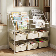Load image into Gallery viewer, Toy Storage Organizer, Kids Bookshelf with 6 Removable Drawers