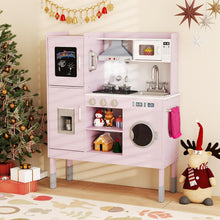 Load image into Gallery viewer, Height Adjustable Pretend Cooking Playset with Light