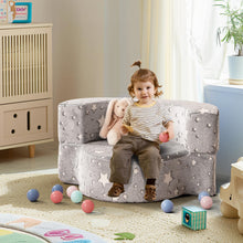 Load image into Gallery viewer, 2 in 1 Kids Sofa Chair, Glow in the Dark Children Couch