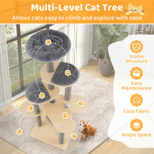 Load image into Gallery viewer, Cat Tree, Tall Multi-Layer Cats Tower, Detachable Mats & Scratching Posts