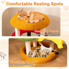 Load image into Gallery viewer, Cat Tree, 106cm Tall Hamburger-Theme Cats Tower | Indoor Multi-Level Kitten Climbing Stand Activity Center