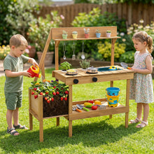 Load image into Gallery viewer, Mud Kitchen, Outdoor Kids Play Kitchen