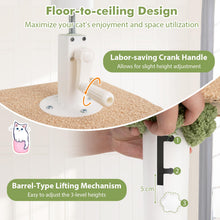 Load image into Gallery viewer, Floor to Ceiling Cat Tree, 5 Tier Tall Cat Tower with 218-270cm Adjustable Height