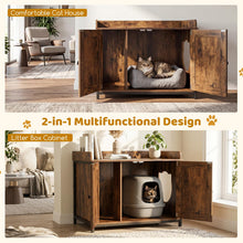 Load image into Gallery viewer, Cat Litter Box Enclosure, Kitty Hidden Washroom Toilet