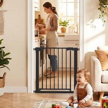 Load image into Gallery viewer, Safety Gate, 75-82cm Pressure Fit Baby Gates with Double-lock Door