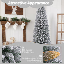 Load image into Gallery viewer, 4FT Snow Flocked Slim Pencil Xmas Tree
